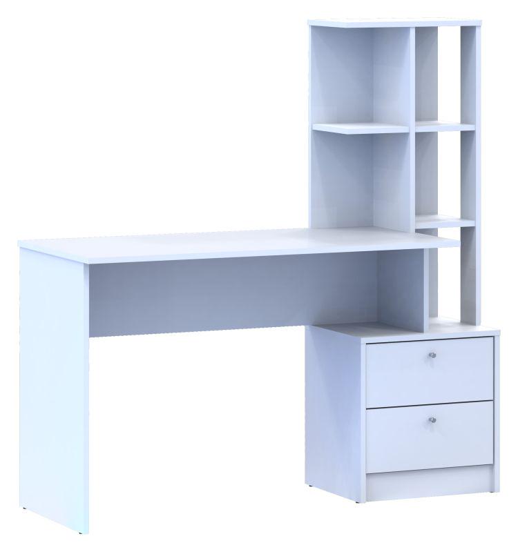 Компьютерный стол Doros Т7 136х55х138 см Белый (DRS-011328) - фото 3 Компьютерный стол Doros Т7 136х55х138 см Белый (DRS-011328) - фото 3