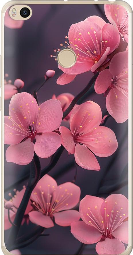 Чехол на Xiaomi Mi Max 2 Пурпурная сакура (6075t-994-42517)