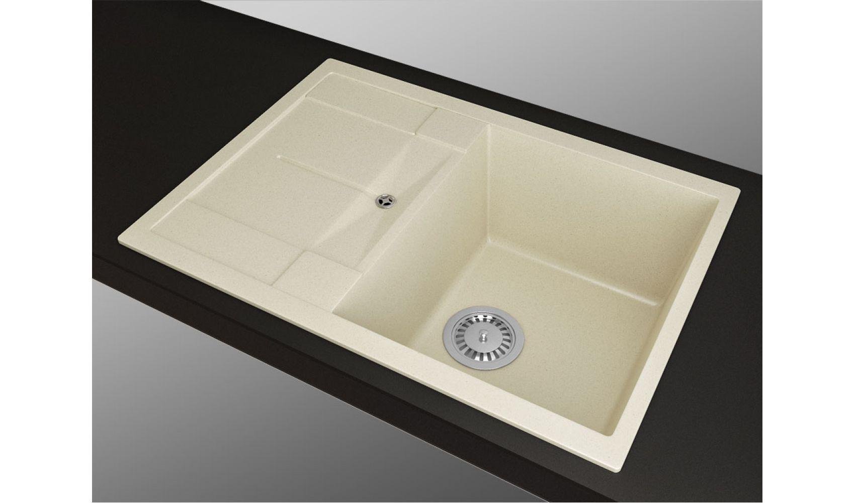 Кухонная мойка Lexona Candy Compact гранитная Бежевый - фото 3