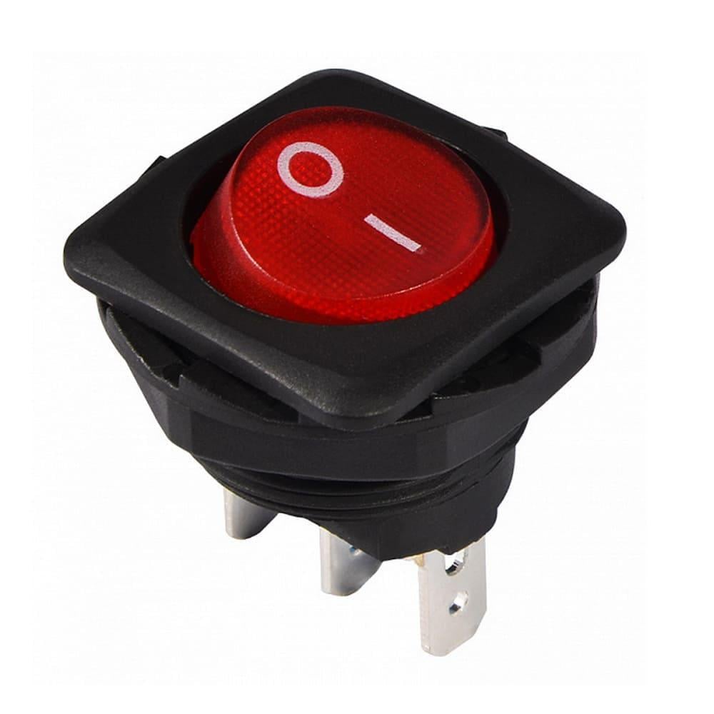 Переключатель одноклавишный АСКО-УКРЕМ KCD1-7-101N R/B с подсветкой Красный (27878565)