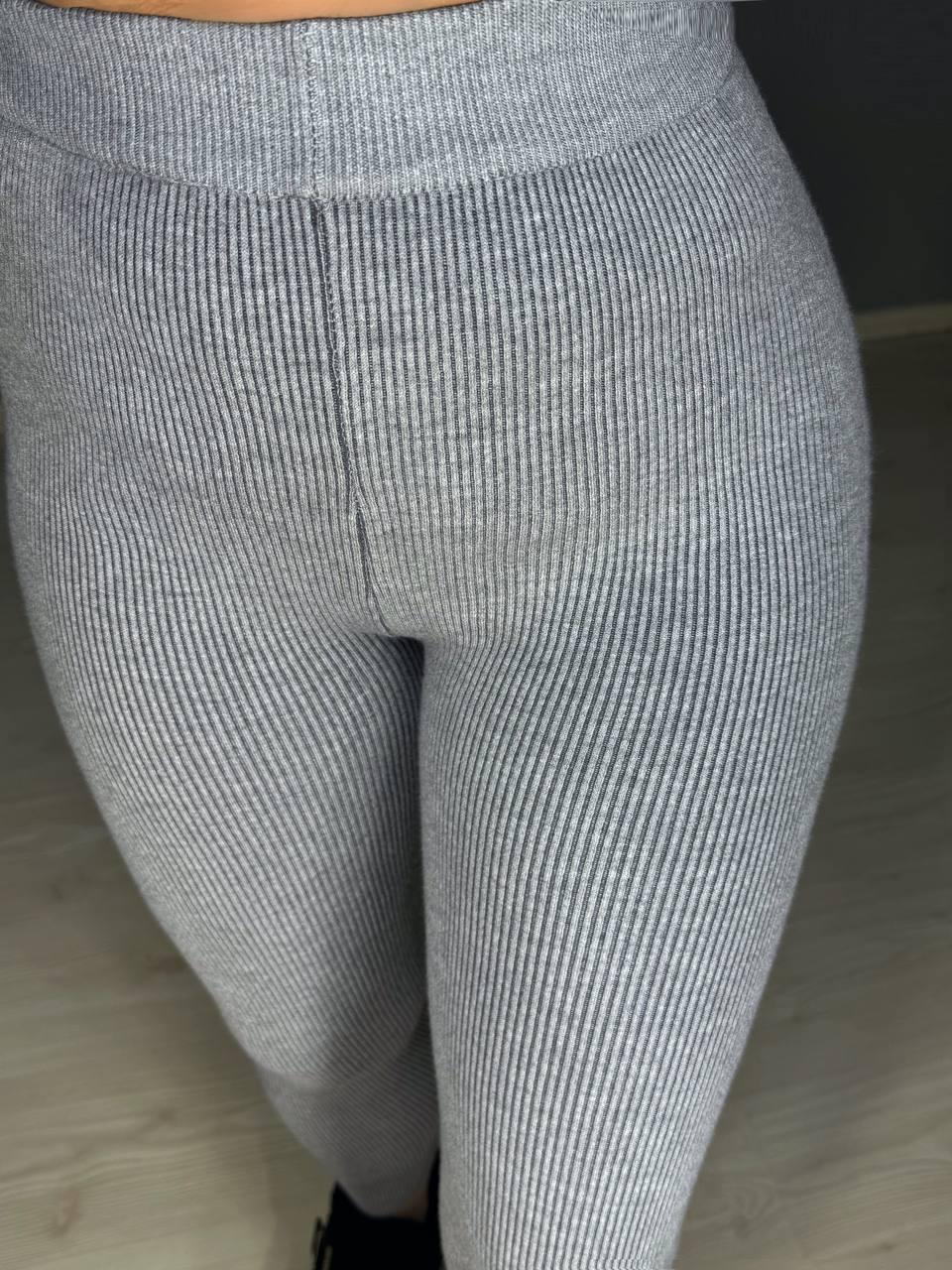 Лосини жіночі A-N 6126-6161 теплі в рубчик на хутрі ангори OS Сірий (5587) - фото 7 Лосини жіночі A-N 6126-6161 теплі в рубчик на хутрі ангори OS Сірий (5587) - фото 7