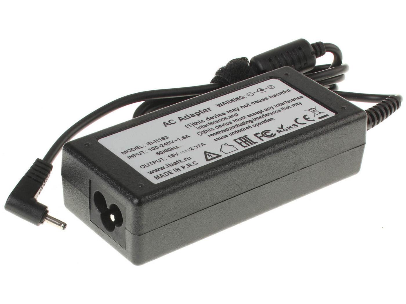 Блок питания для ноутбука Asus 45W 19V 2,37A 3,0x1,1 мм (081393) Блок питания для ноутбука Asus 45W 19V 2,37A 3,0x1,1 мм (081393)