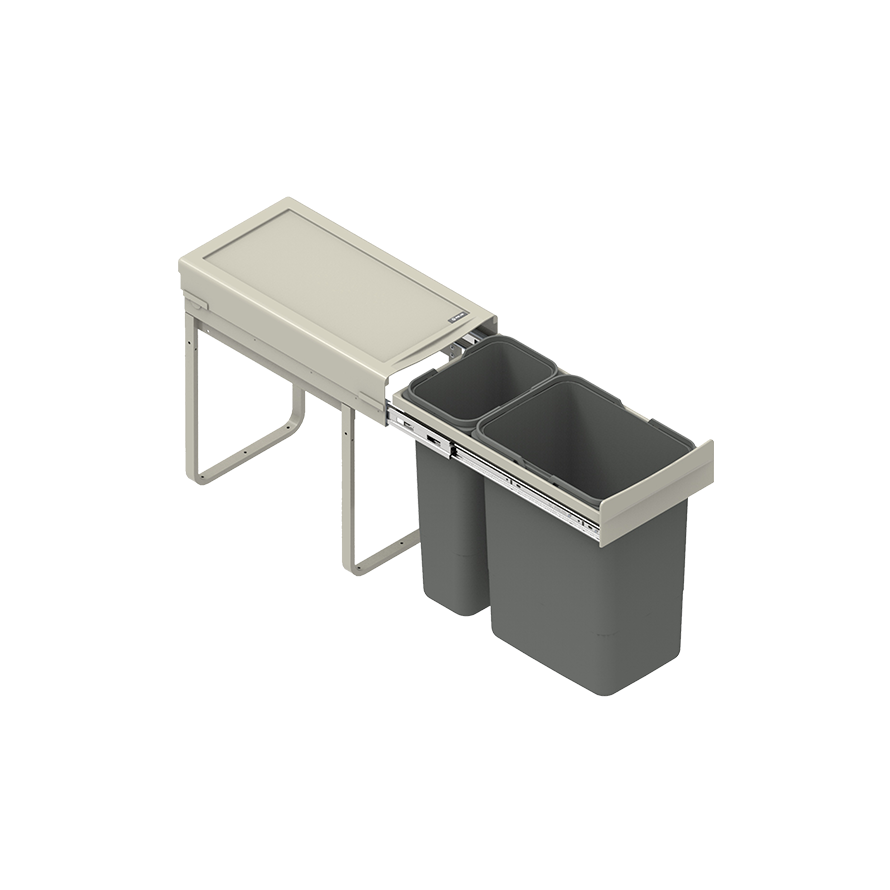 Відро для сміття Rejs JC603 300 9 л/20 л Сірий (WE14.1518.05.549)