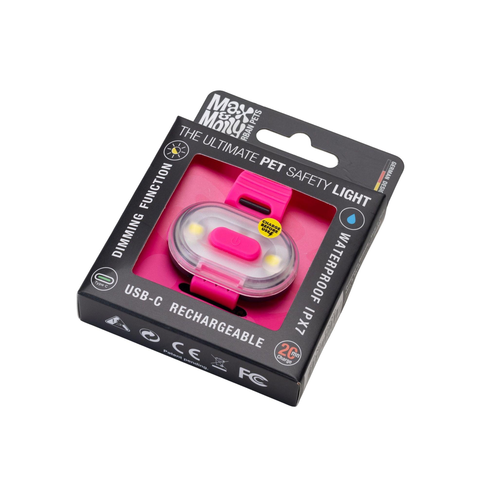 Фонарик на ошейник для собак Max&Molly Matrix Ultra LED Safety/Cube светодиодный Розовый (24763212) - фото 7 Фонарик на ошейник для собак Max&Molly Matrix Ultra LED Safety/Cube светодиодный Розовый (24763212) - фото 7