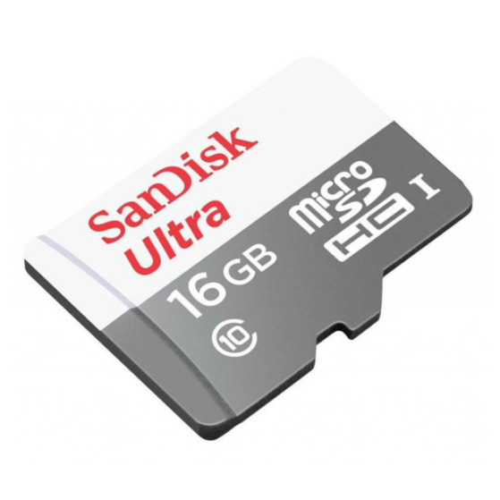 Карта памяти SanDisk microSDHC Ultra 16 GB Class 10 UHS-I R-80MB/s (SDSQUNS-016G-GN3MN)