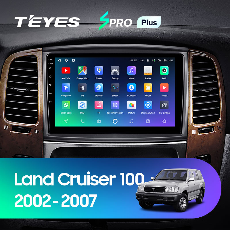 Автомагнітола штатна Teyes для Toyota Land Cruiser LC 100 2002-2007 Android SPRO-PLUS 4+64G Wi-Fi варіант З (1461446622) - фото 3