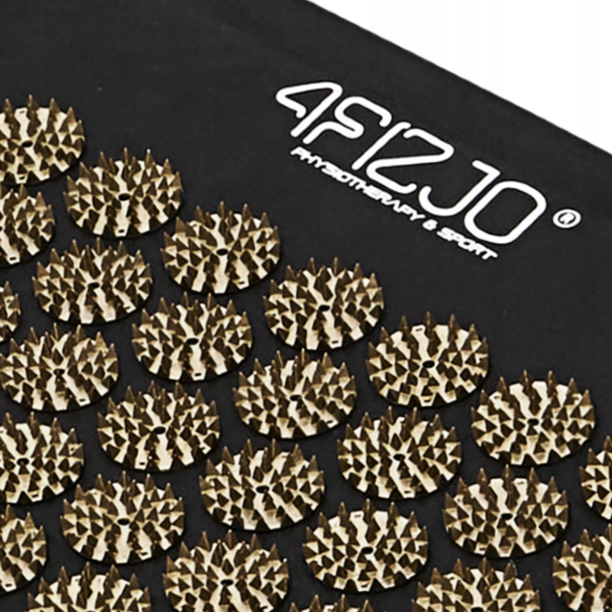 Коврик акупунктурный с валиком 4fizjo Classic Mat Black/Gold (P-5907739314987) - фото 6