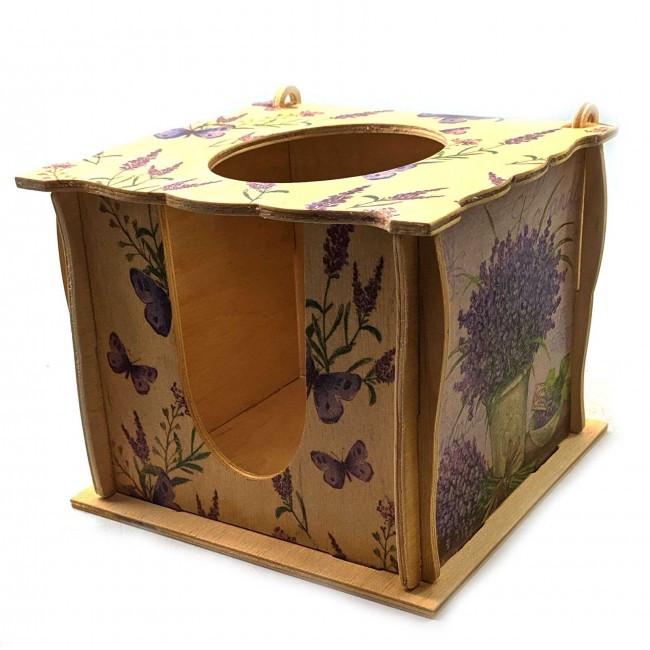 Підставка для серветок лаванда 16х15х13 см (33706A)