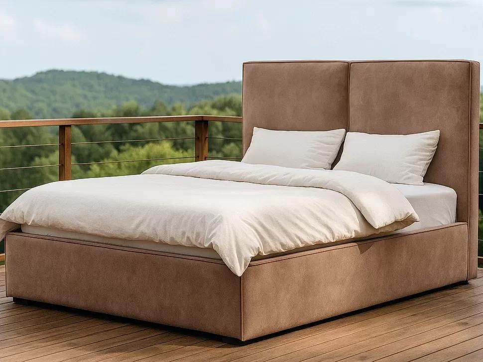 Кровать-подиум двуспальная DelhiNew Design Standart 140х200 см Коричневый Кровать-подиум двуспальная DelhiNew Design Standart 140х200 см Коричневый