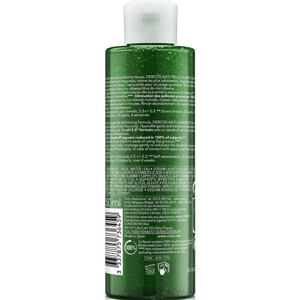 Шампунь-скраб против стойкой перхоти Vichy Dercos Micro Peel Anti-Dandruff Scrub Shampoo 250 мл (1521389520) - фото 2