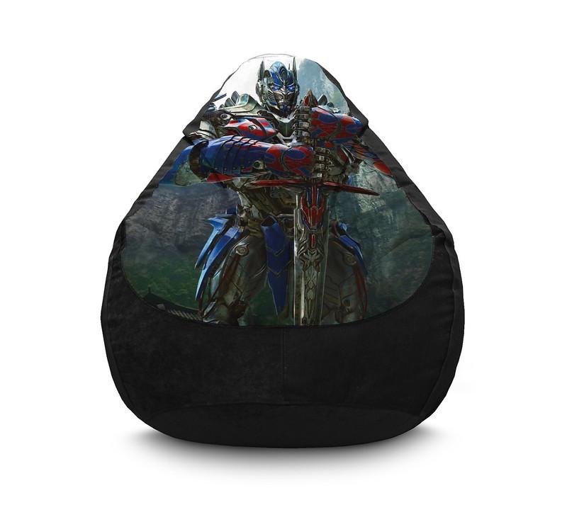 Кресло мешок iPuff Transformers Sword Флок XL 80x110 см Черный