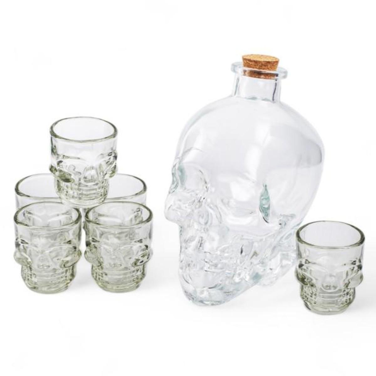 Набор графин с рюмками KITUA Череп 7 предметов