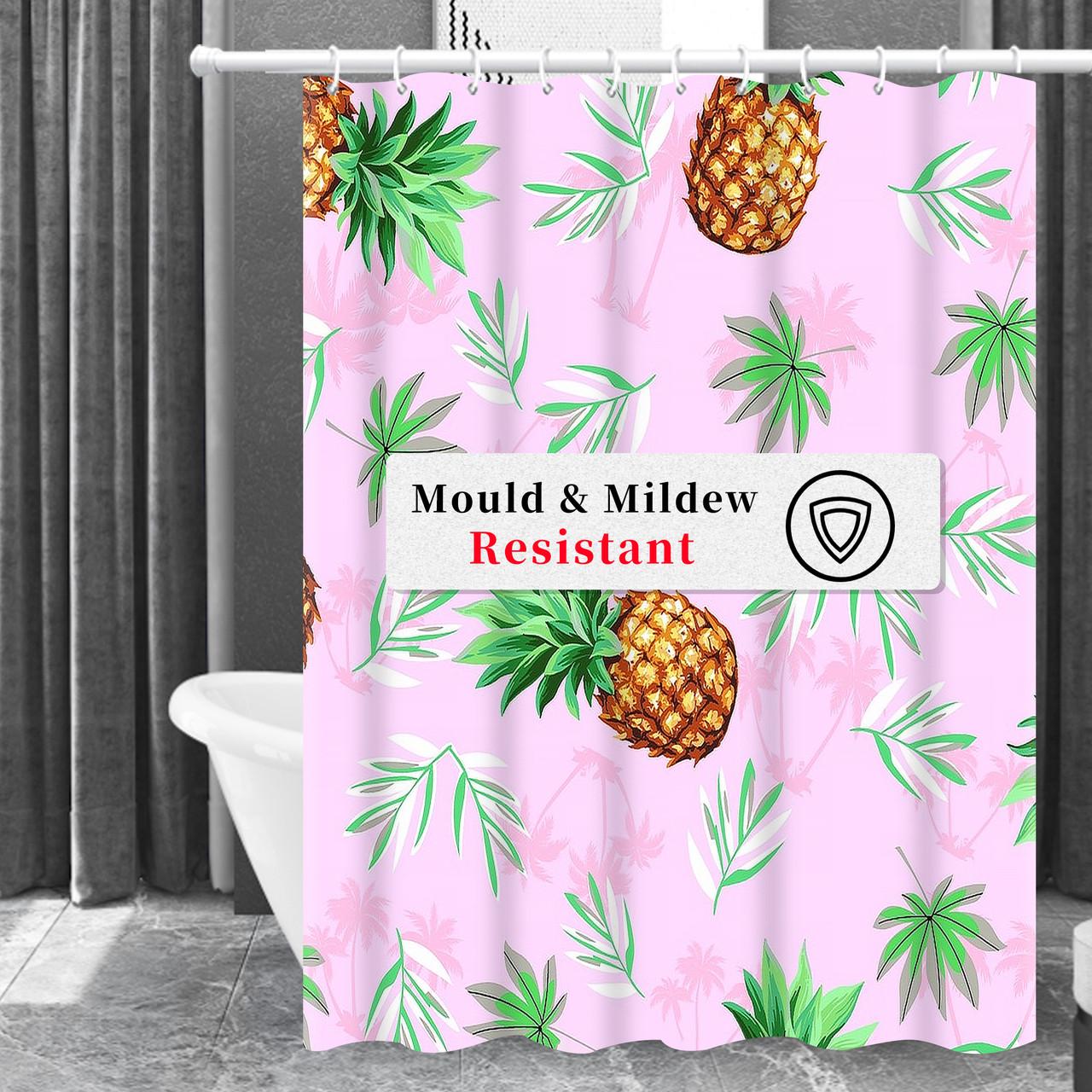 Шторка для ванної кімнати Bathlux водонепроникна з кільцями 180x180 см (1860120253) - фото 2