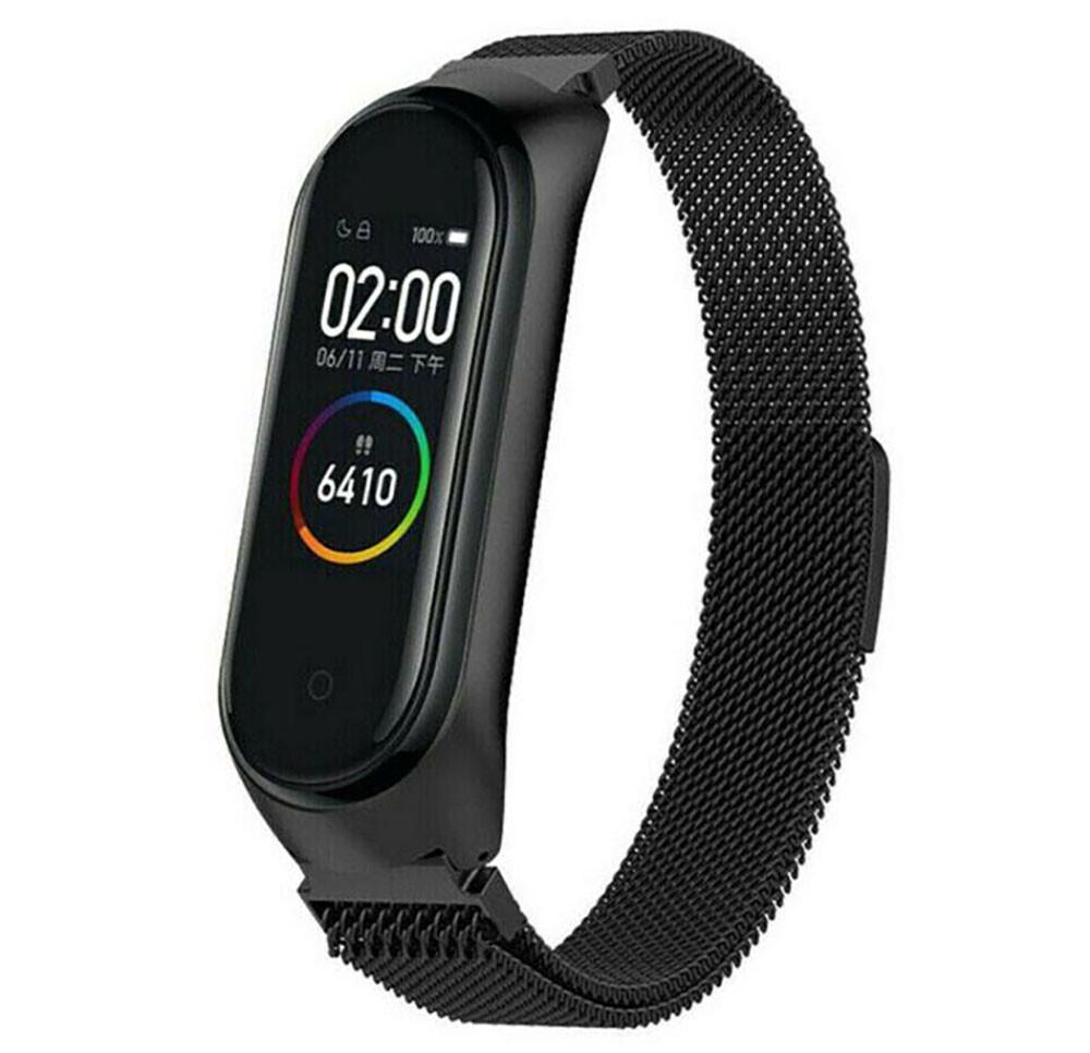 Ремінець для фітнес-браслета Xiaomi Mi Band 7 міланська петля Чорний (1695336496)