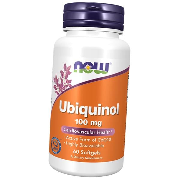 Убіхінол, Ubiquinol 100, Now Foods 60гелкапс (70128032)