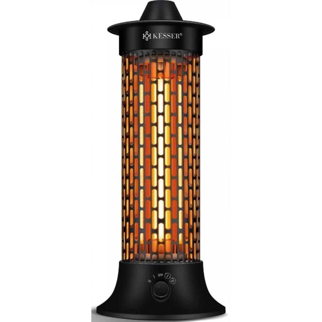 Инфракрасный обогреватель KESSER 1200 Вт IP55 Черный (2396190323sc)