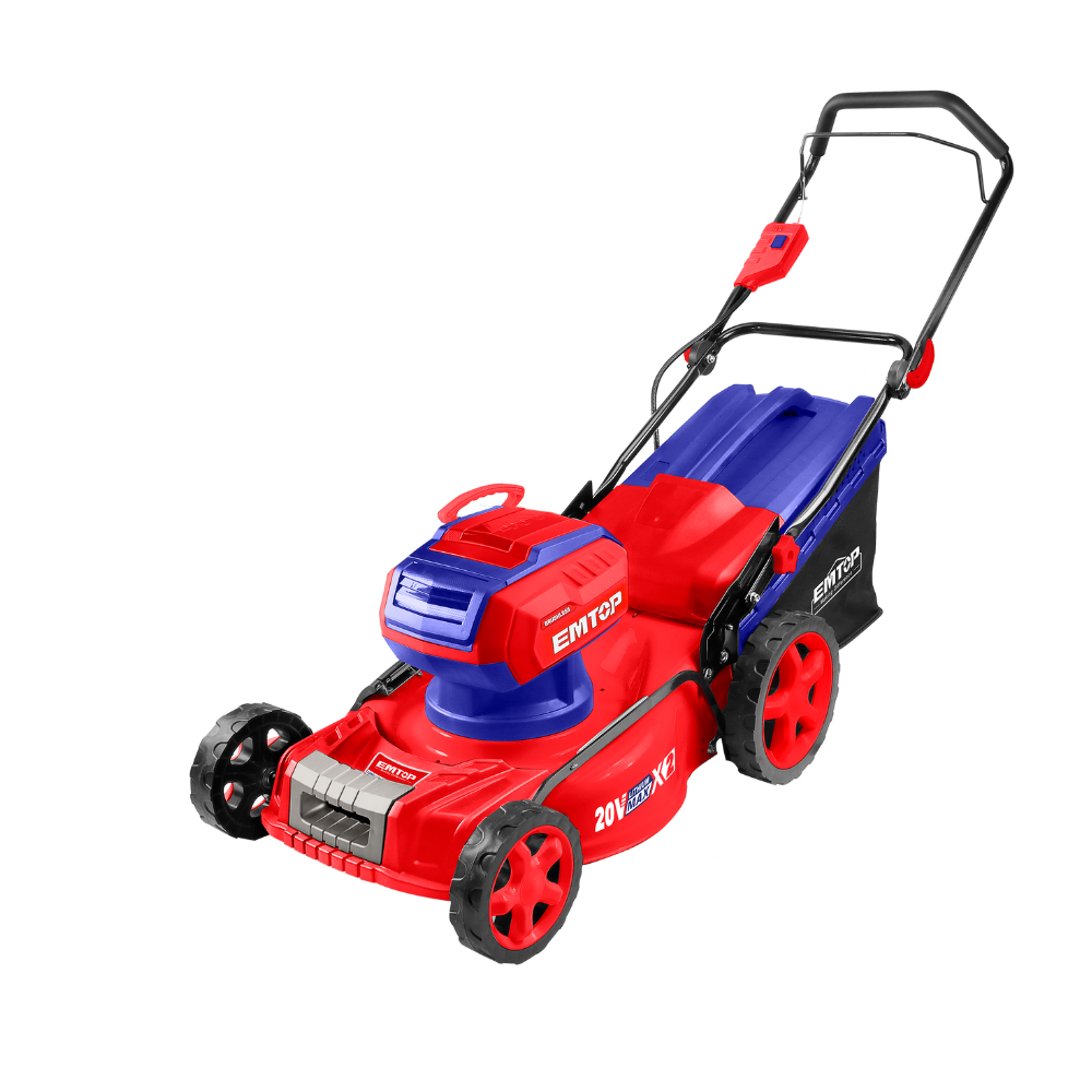 Газонокосилка аккумуляторная EMTOP ELML20185-1 2АКБ и ЗУ