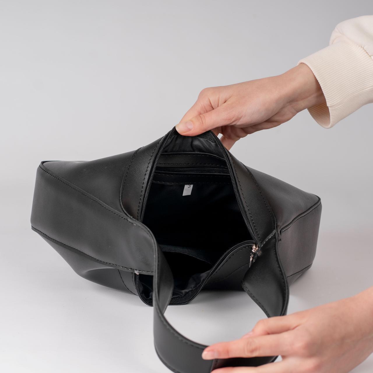 Сумка женская багет XENIA № 31-24 Черный - фото 3 Сумка женская багет XENIA № 31-24 Черный - фото 3