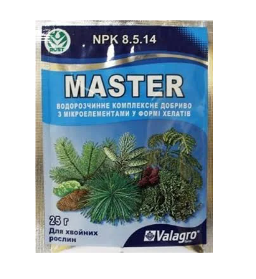 Добриво Мастер-Агро для хвойних рослин ТД Гекса-Україна 04-01-183 25 г (IR01738)