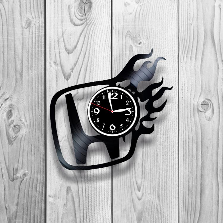 Годинник настінний Honda 0484 з вінилової платівки