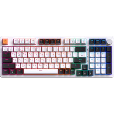 Клавиатура GamePro MK170W Hot-Swap Red Swich RGB USB UA White (MK170W) Клавиатура GamePro MK170W Hot-Swap Red Swich RGB USB UA White (MK170W)