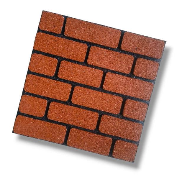 Фасад гумовий Цегла 500х500х20 мм Червоний (2562227271) - фото 1 Фасад гумовий Цегла 500х500х20 мм Червоний (2562227271) - фото 1