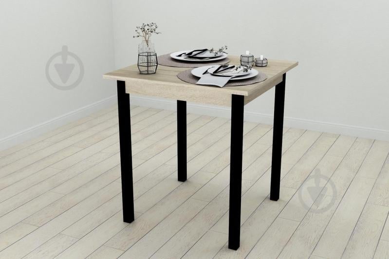 Стол кухонный Ferrum-decor Диего 75x70x70 Черный ДСП Сонома 16мм (DIE0011) Стол кухонный Ferrum-decor Диего 75x70x70 Черный ДСП Сонома 16мм (DIE0011)
