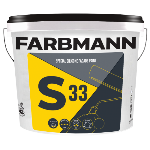 Краска фасадная FARBMANN S33 Special Silicone Facade Paint База LA Белый 14 л