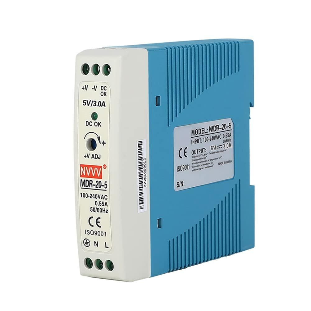 Блок питания MDR-20-5 NVVV на DIN-рейке 15W 5V (38138610) Блок питания MDR-20-5 NVVV на DIN-рейке 15W 5V (38138610)