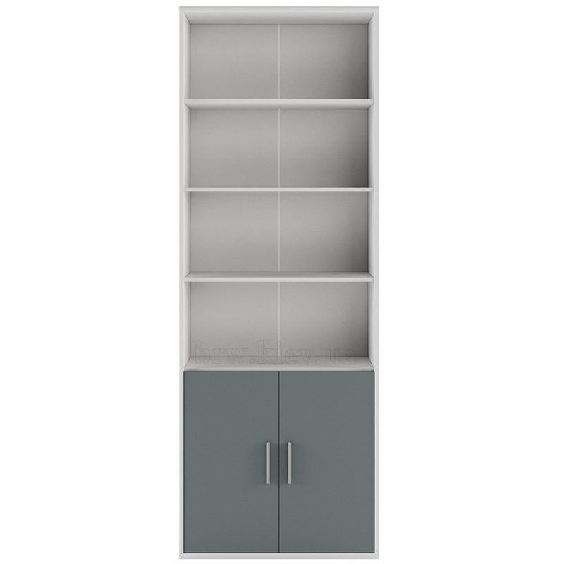 Пенал дводверний Gerbor Кабі REG 2D/220 з ДСП Сірий