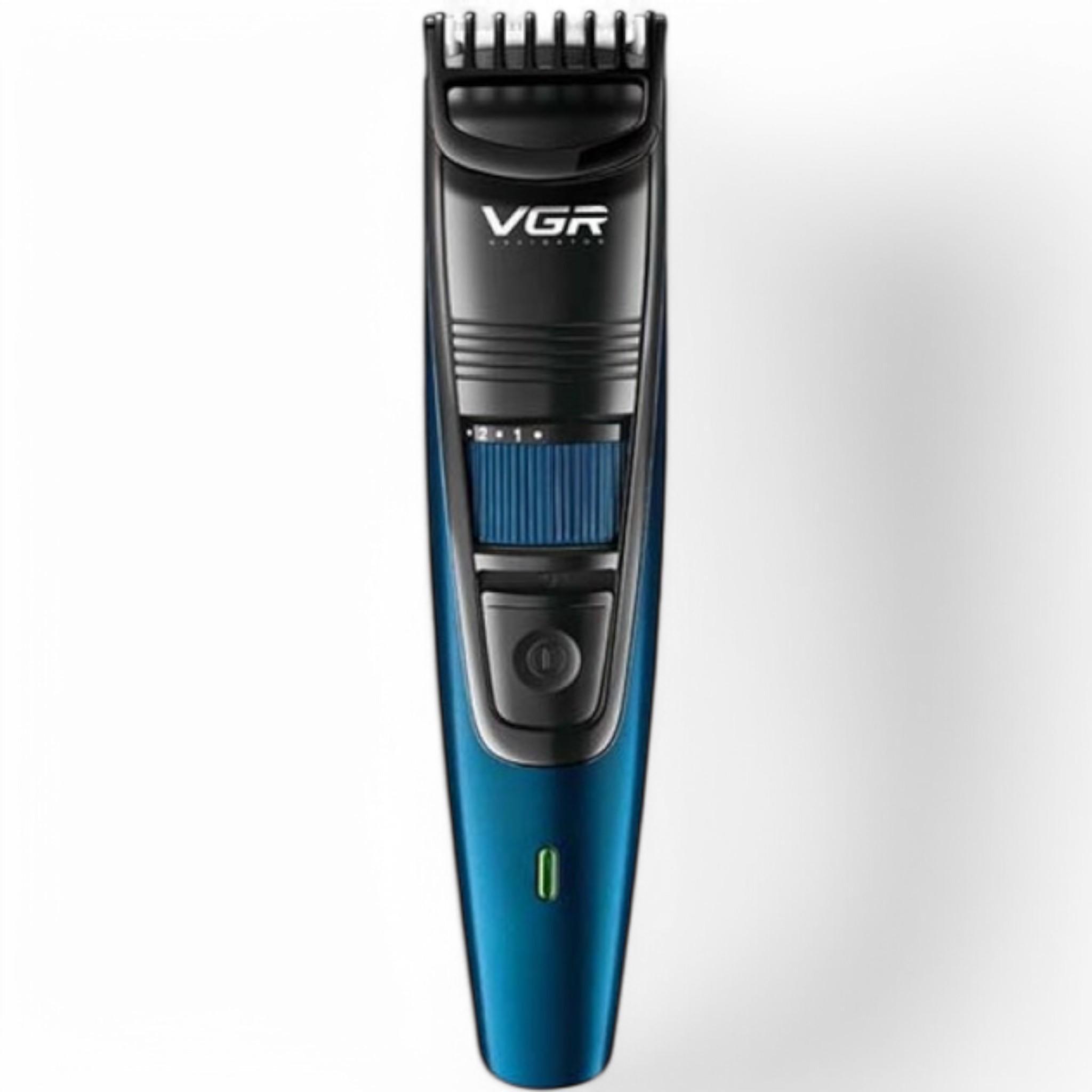 Тример для бороди та волосся VGR V-052 регулювання висоти універсальна насадка USB-зарядка (M_V-052)