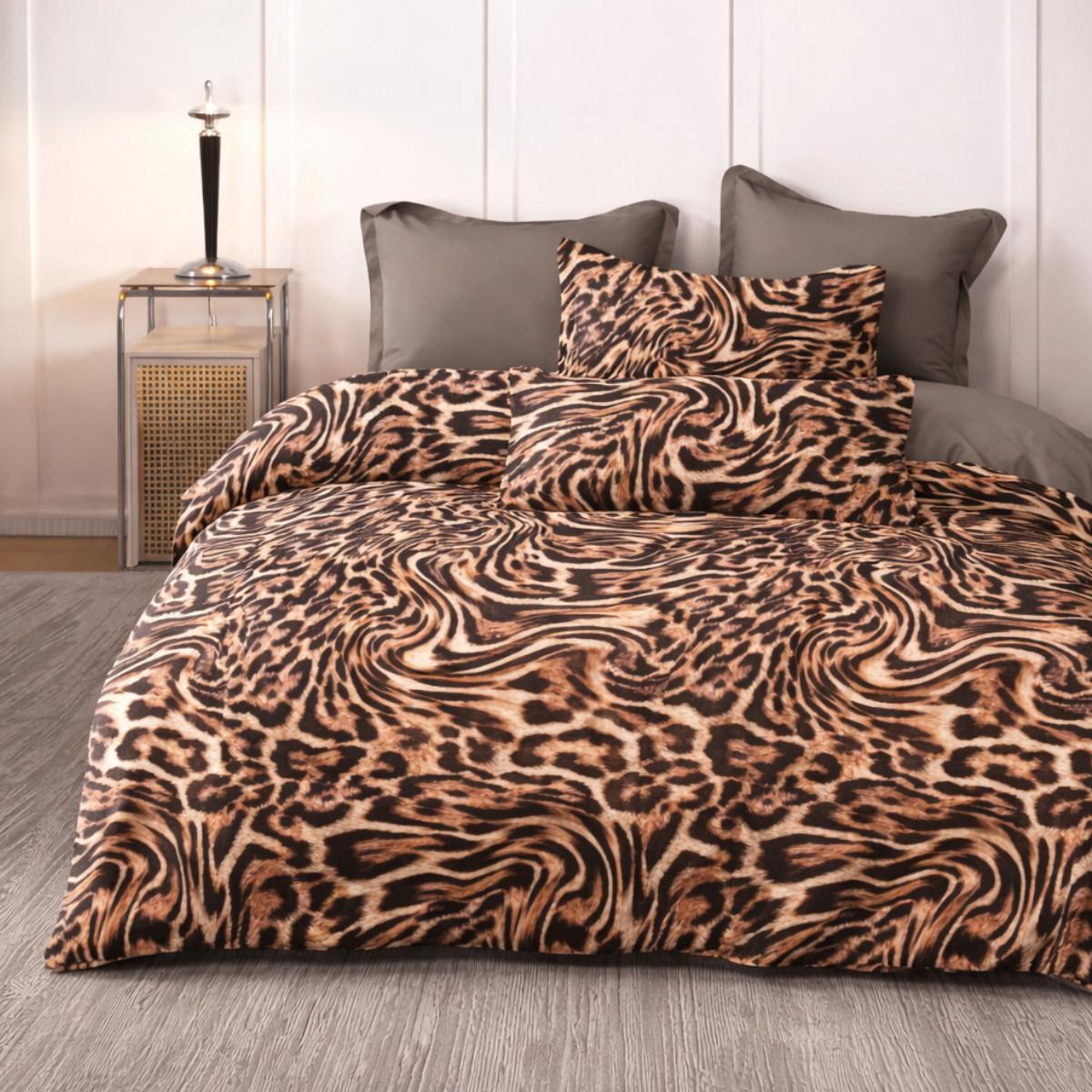 Комплект постельного белья Евро KOLOCO Animal Print фланель (42860) Комплект постельного белья Евро KOLOCO Animal Print фланель (42860)