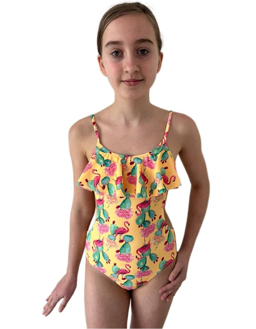 Купальник сплошной Keyzi 158 см Flamants big 1 psc рисунок Оранжевый Купальник сплошной Keyzi 158 см Flamants big 1 psc рисунок Оранжевый