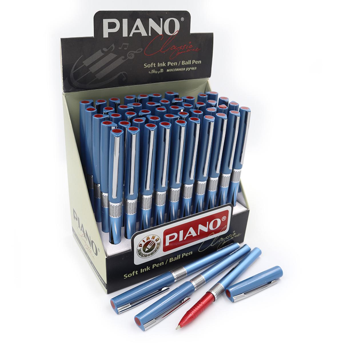 Ручка кулькова масляна Piano 50 шт. Червоний (MTT-182678)