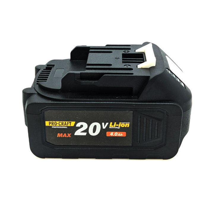 Акумуляторна батарея ProCraft Battery20/4 20V 4 Аг Li-Ion з індикатором заряду (36867457)