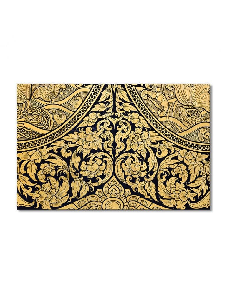 Картина модульная Позолоченный узор 1 модуль 50x75 см