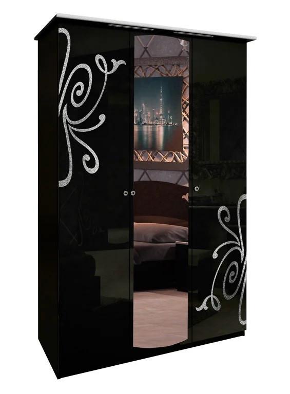 Гарнитур спальный Миро-Марк Bogema №4 Черный глянцевый (212-787) - фото 7 Гарнитур спальный Миро-Марк Bogema №4 Черный глянцевый (212-787) - фото 7