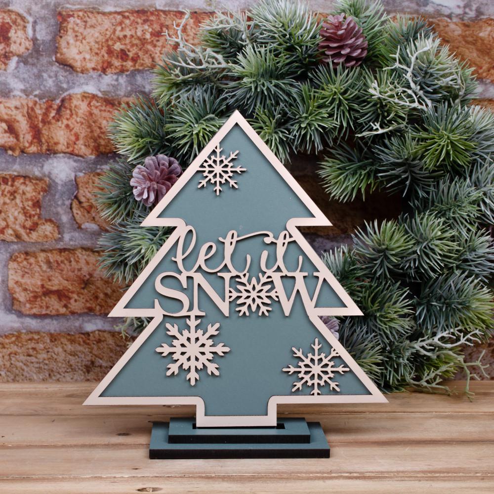 Статуэтка Елка Let is snow 23 см (5172-3)