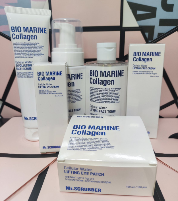 Набір косметики для обличчя Mr.SCRUBBER Bio Marine Collagen з колагеном і клітинною водою з ліфтинг ефектом (2812920075)