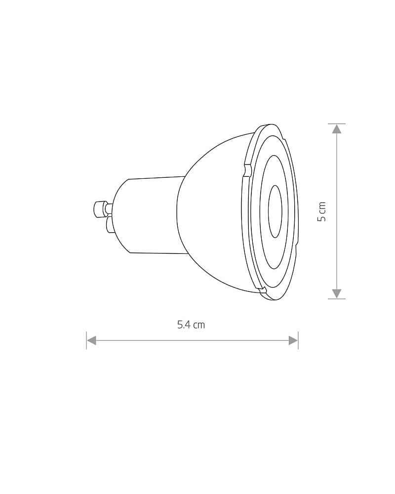 Лампочка Nowodvorski Reflector LED GU10 7 Вт 3000K 600Lm Dim IP20 White (10996) - фото 2