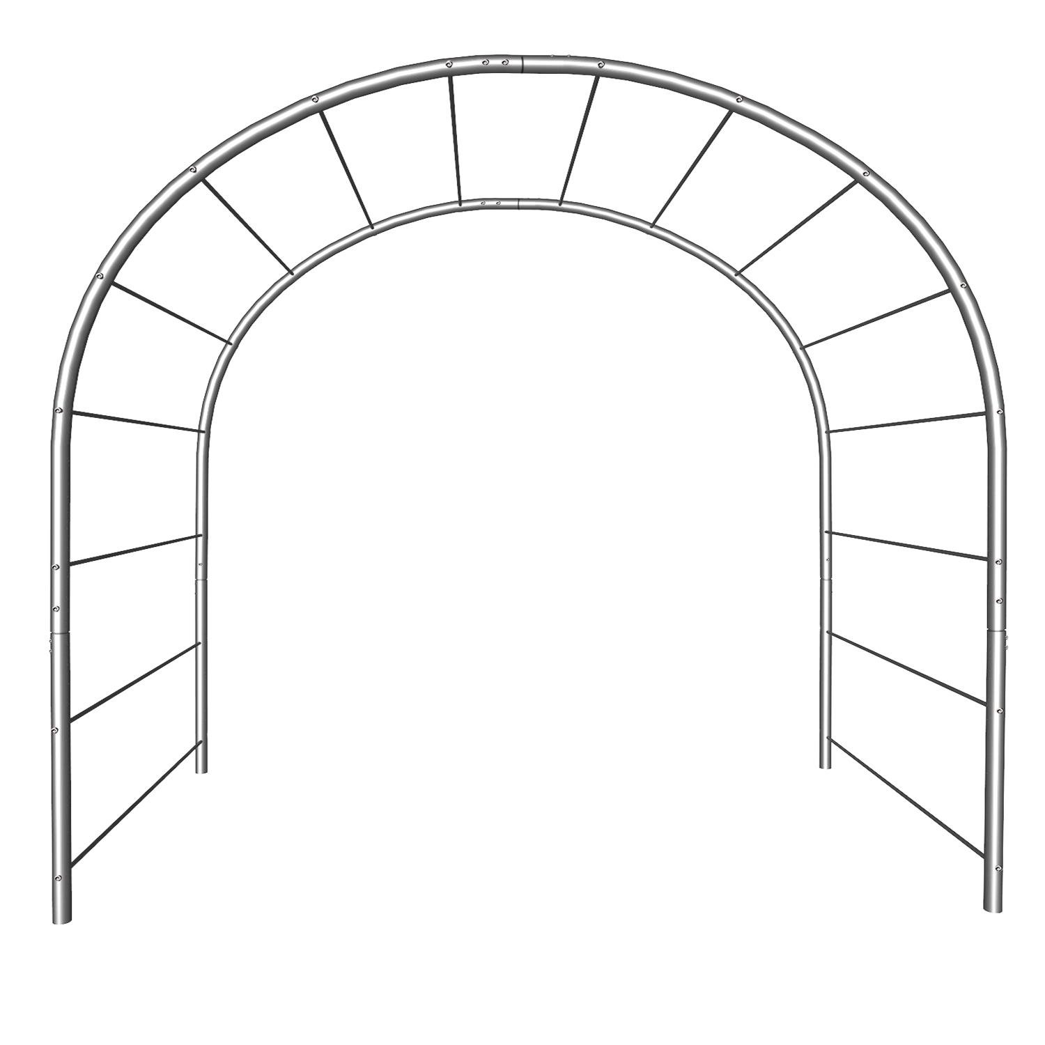 Опора для рослин арка садова 3000х2900х1330 мм d 28 мм/d 12 мм (АС-D28/D12-3000*2900*1330) - фото 1
