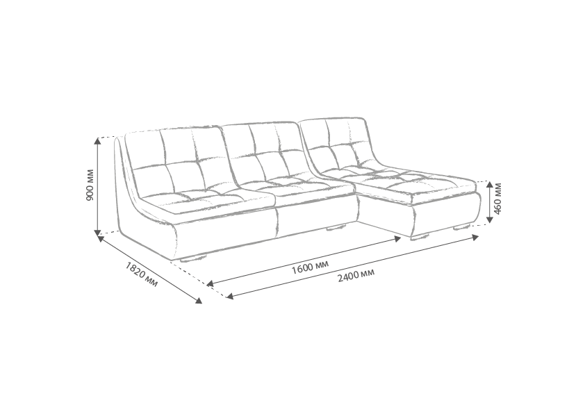 Диван кутовий модульний Елегант Benefit 10 (20071263) - фото 5