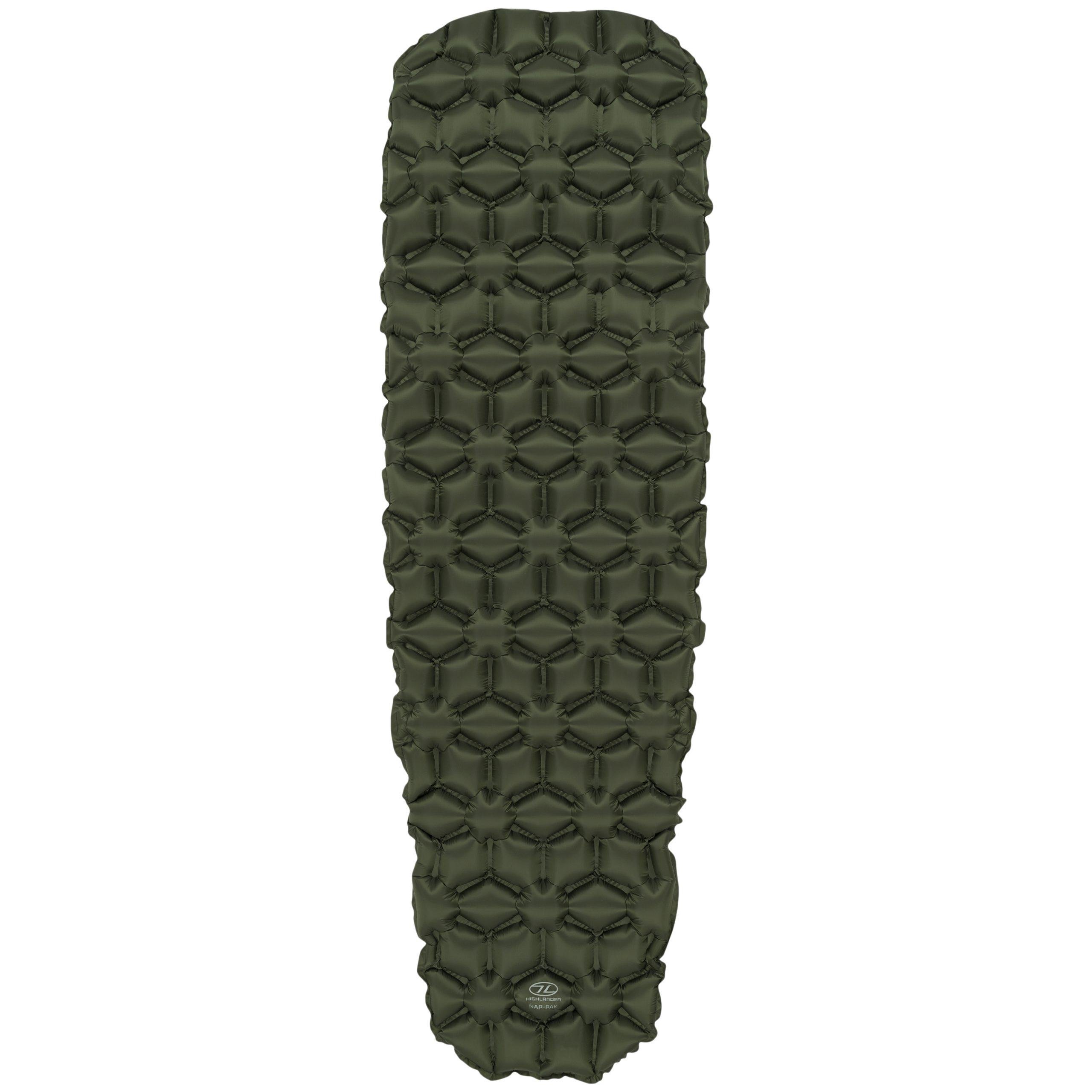 Килимок надувний Highlander Nap-Pak Inflatable Sleeping Mat 5 см Olive (AIR071)