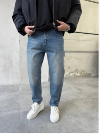 Джинсы бананы мужские Carrot Fit j0032 демисезонные р. 30 Светло-синий (j0032/3/2)