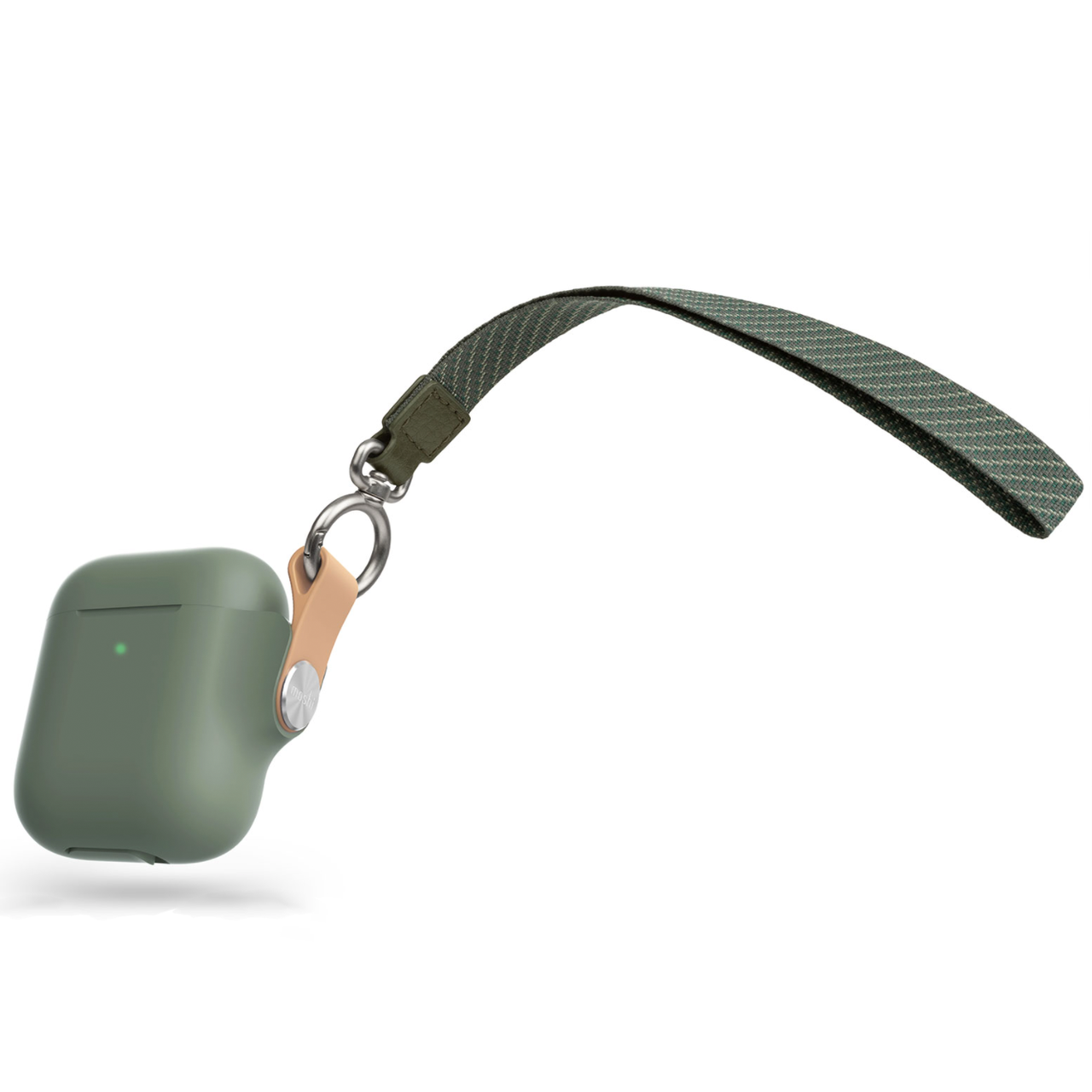 чехол для наушников силиконовый Moshi Pebbo Case for Airpods Mint Green (99MO123841)