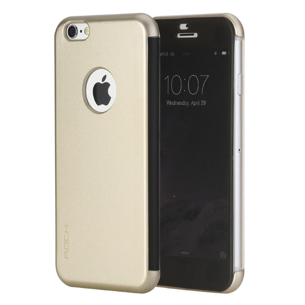 Чохол-книжка, фліп Rock Dr.V Series for iPhone 6/6S Gold