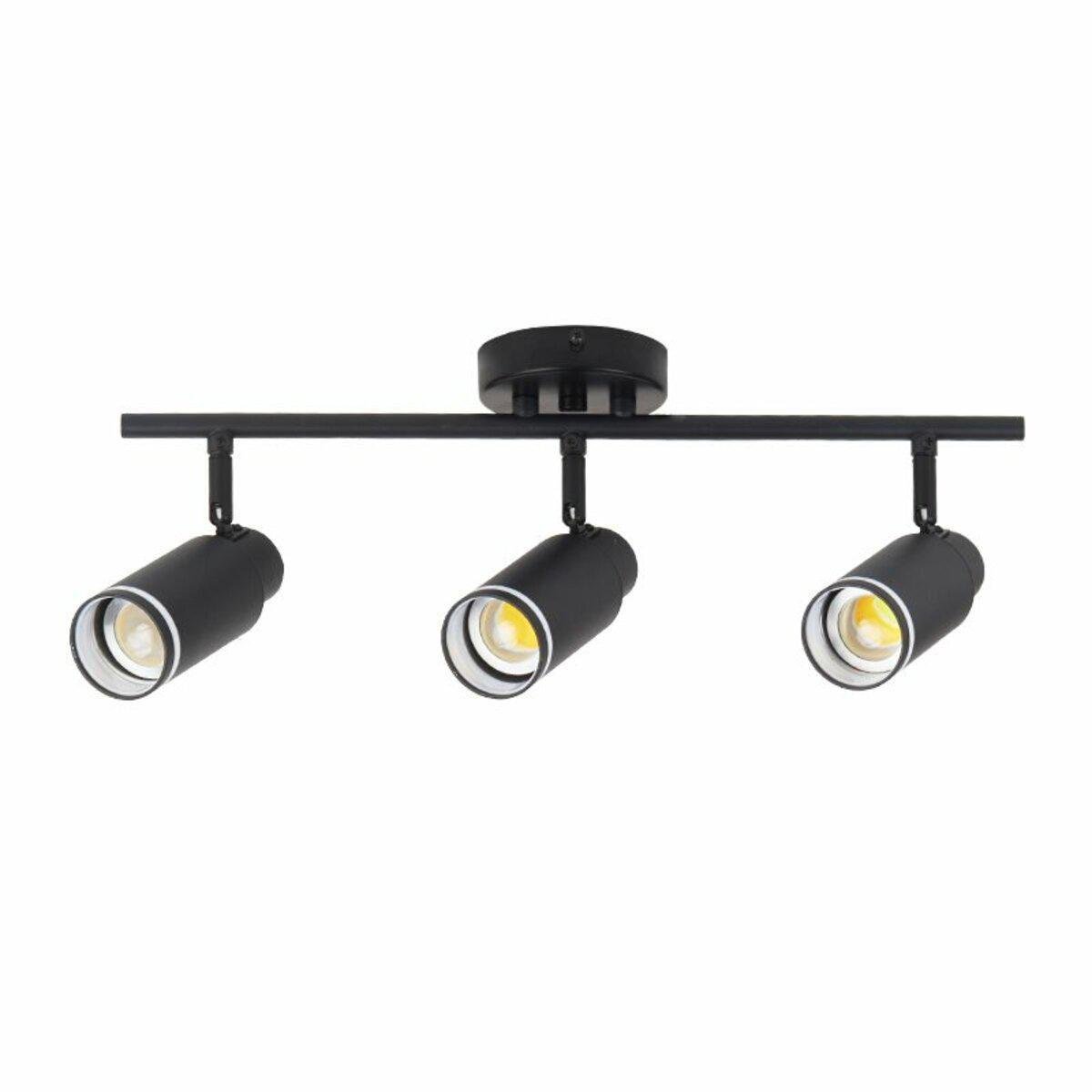 Світильник стельовий спот Light House SRS-20035/3 BK з поворотним механізмом Чорний