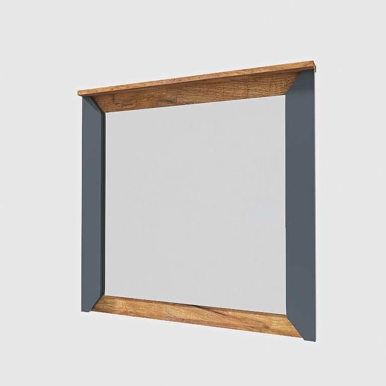 Зеркало навесное Эверест Нордик-800 80х6х78 см Дуб крафт золотой/Графитовый (ЕВ20633)