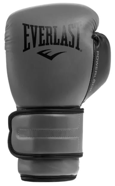 Боксерські рукавички Everlast POWERLOCK 2R TRAINING GLOVE Уні 14 унцій Сірий/Чорний
