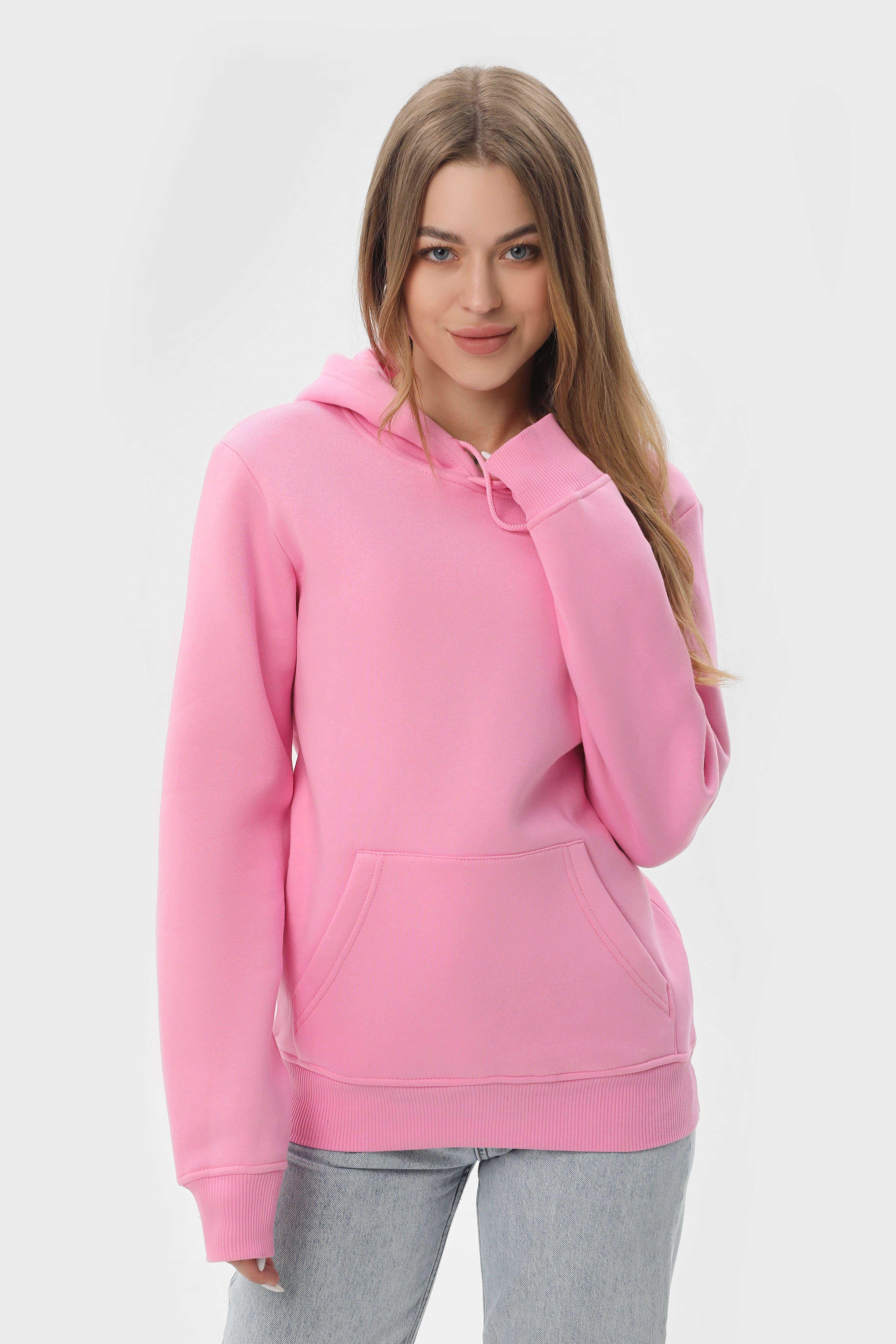Худи утепленный RAY BASIC U0401 UNISEX M Розовый - фото 5